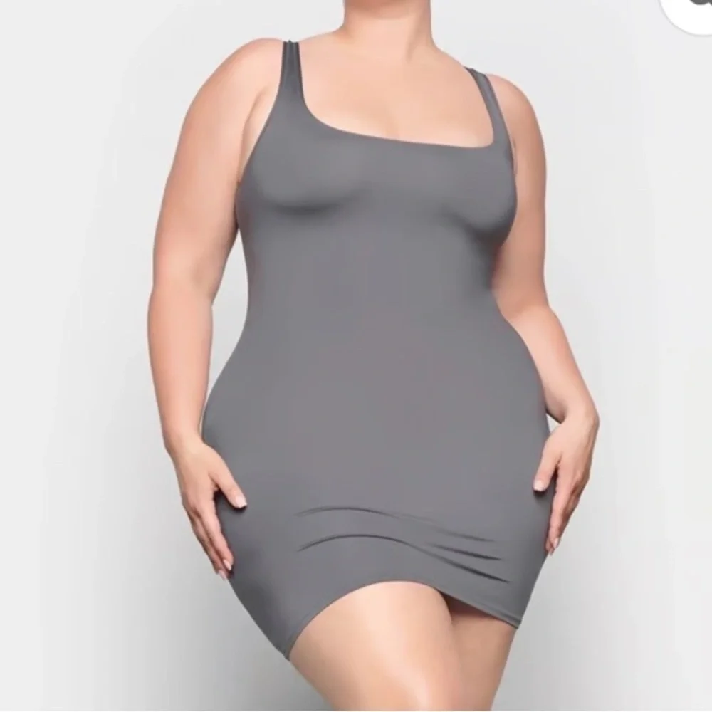 NWT SKIMS Off White Swim Tank Dress size 4 X